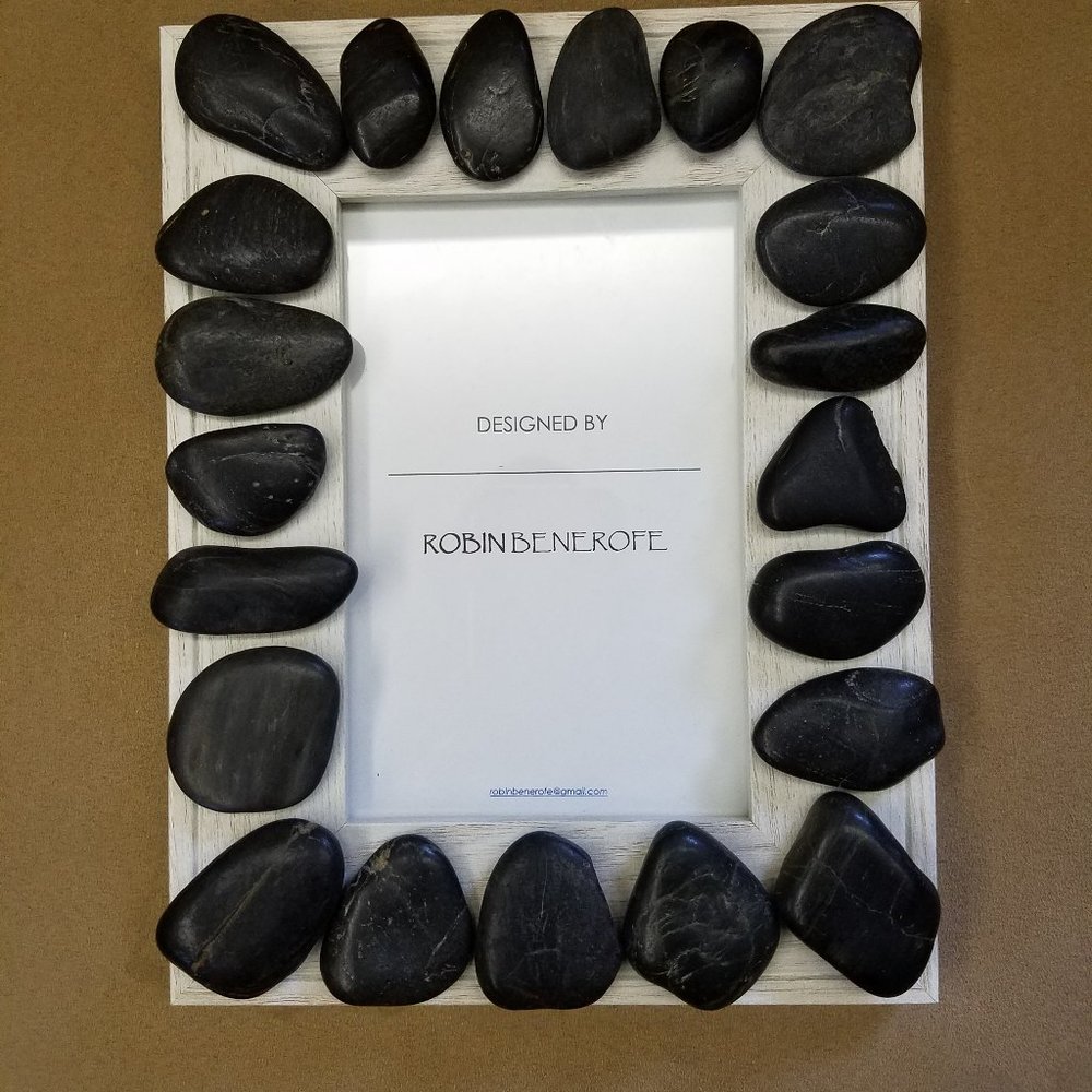 Picture Frame - Unique Hand-Crafted with Rocks